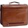 McKlein Flournoy | 15” Double-Compartment Laptop Briefcase - Brown